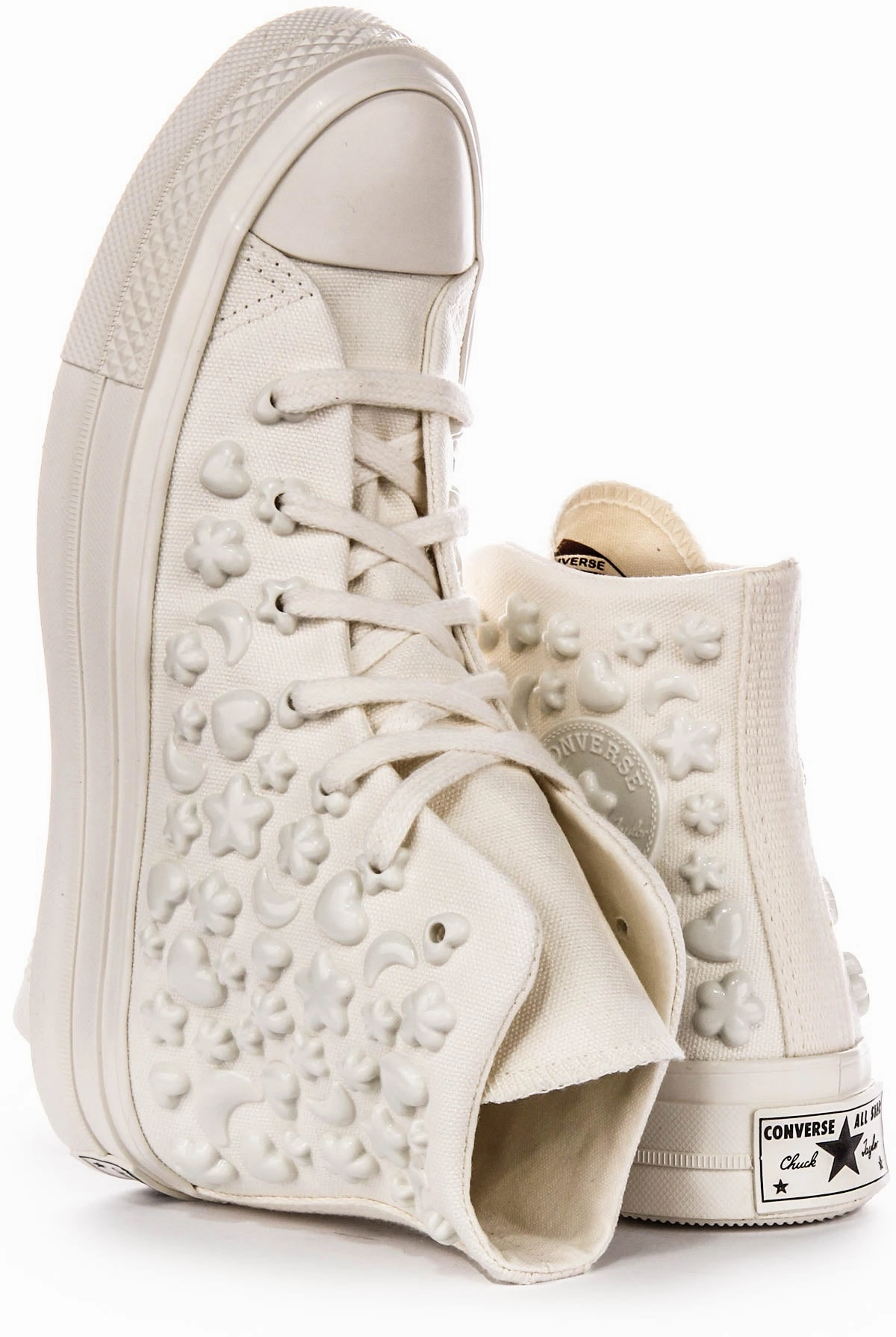 Converse All Star Hi A06434C Charms In White For Women Shoes Converse