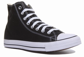 Converse All Star Hi Core Canvas Trainer In Black Shoes Converse