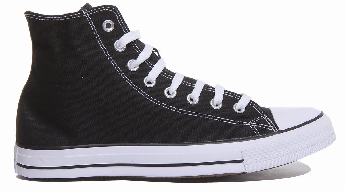 Converse All Star Hi Core Canvas Trainer In Black Shoes Converse