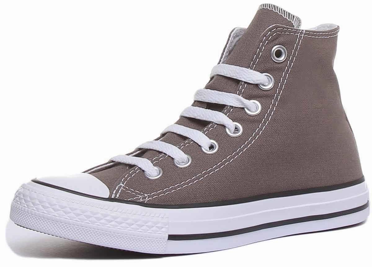 Converse All Star Hi Core Canvas Trainer In Charcoal For Women Shoes Converse