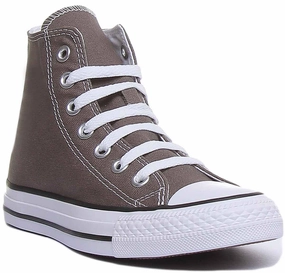 Converse All Star Hi Core Canvas Trainer In Charcoal For Women Shoes Converse