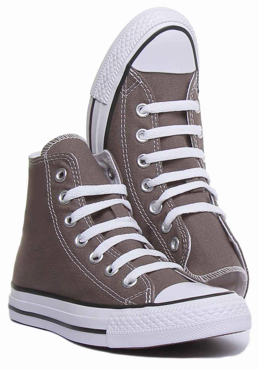 Converse All Star Hi Core Canvas Trainer In Charcoal For Women Shoes Converse