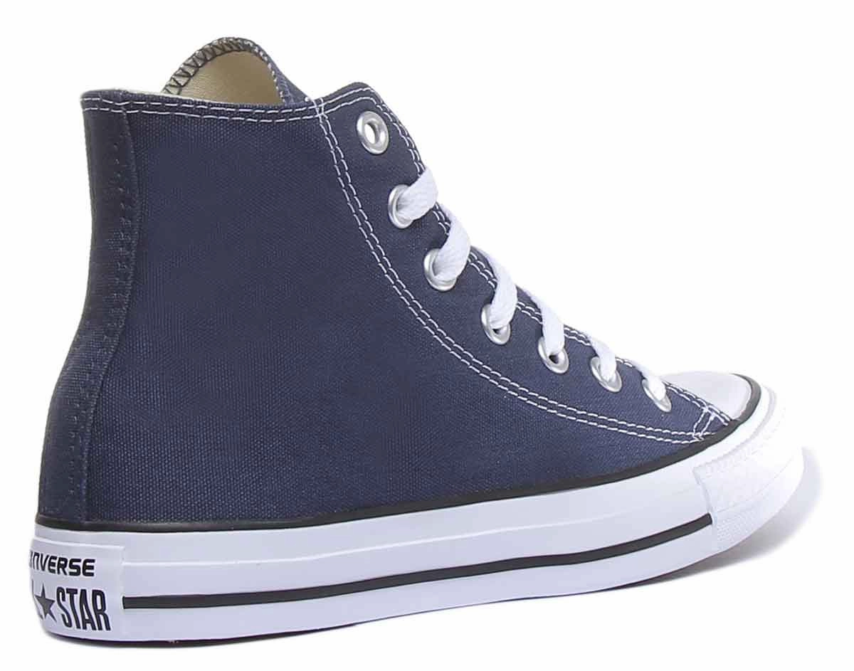 Converse All Star Hi Core Canvas Trainer In Navy White For Unisex Shoes Converse