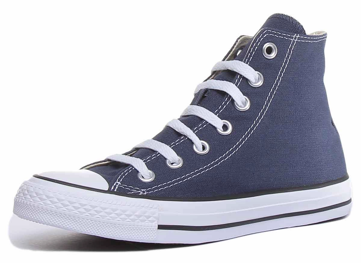 Converse All Star Hi Core Canvas Trainer In Navy White For Unisex Shoes Converse