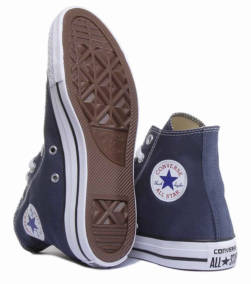 Converse All Star Hi Core Canvas Trainer In Navy White For Unisex Shoes Converse