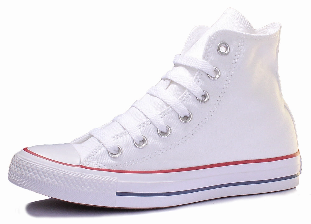 Converse All Star Hi Core Canvas Trainer In White Shoes Converse