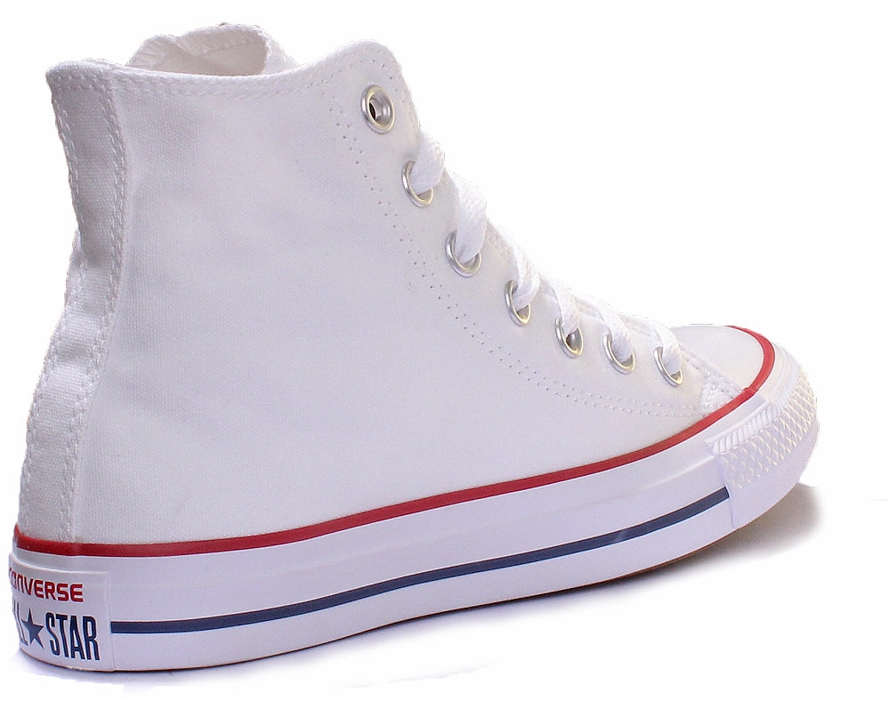 Converse All Star Hi Core Canvas Trainer In White Shoes Converse