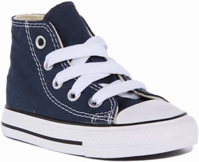Converse All Star High In Navy For Infants Shoes Converse