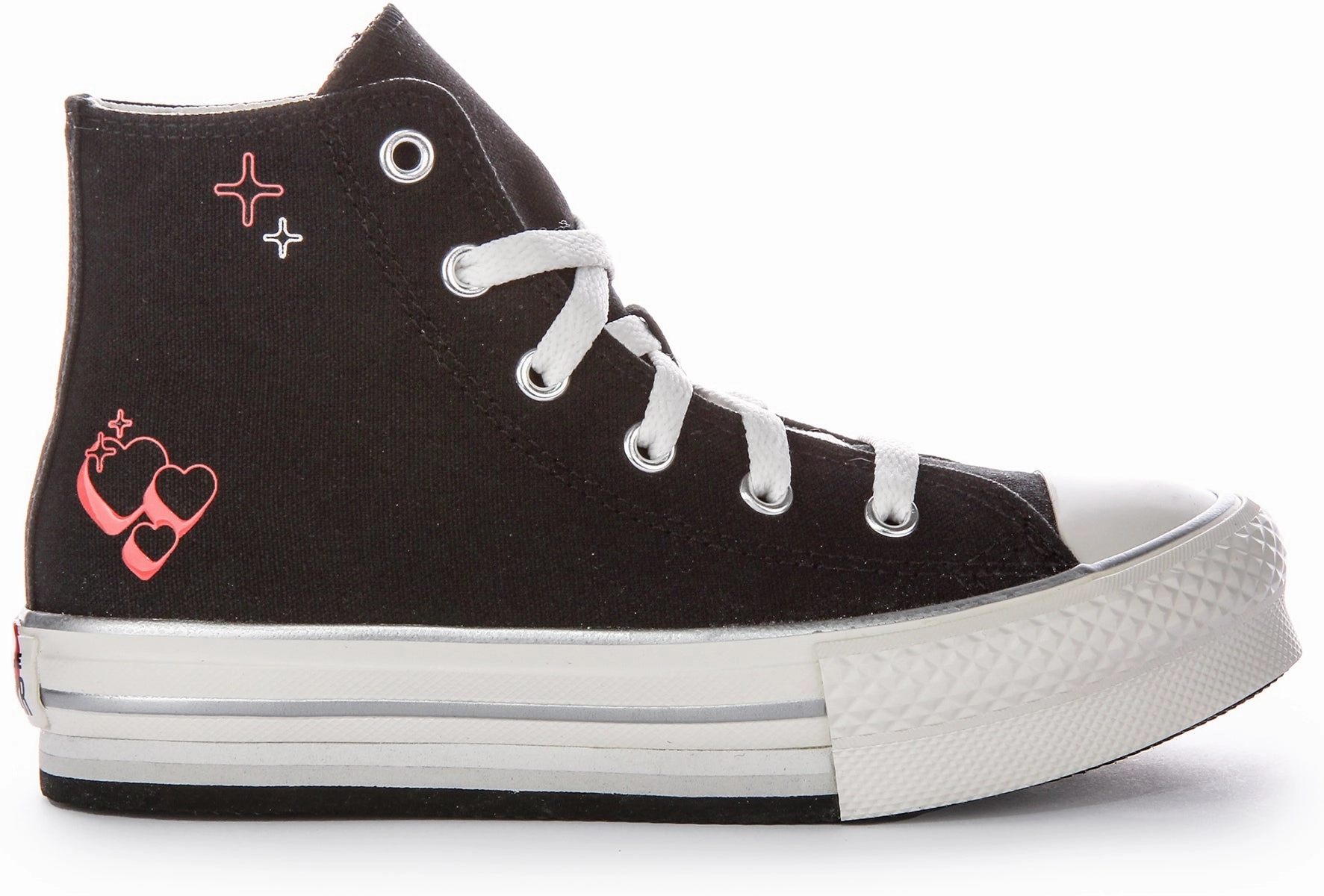 Converse All Star Kids Palftorm Y2K A09122C In Black Red For Kids Shoes Converse
