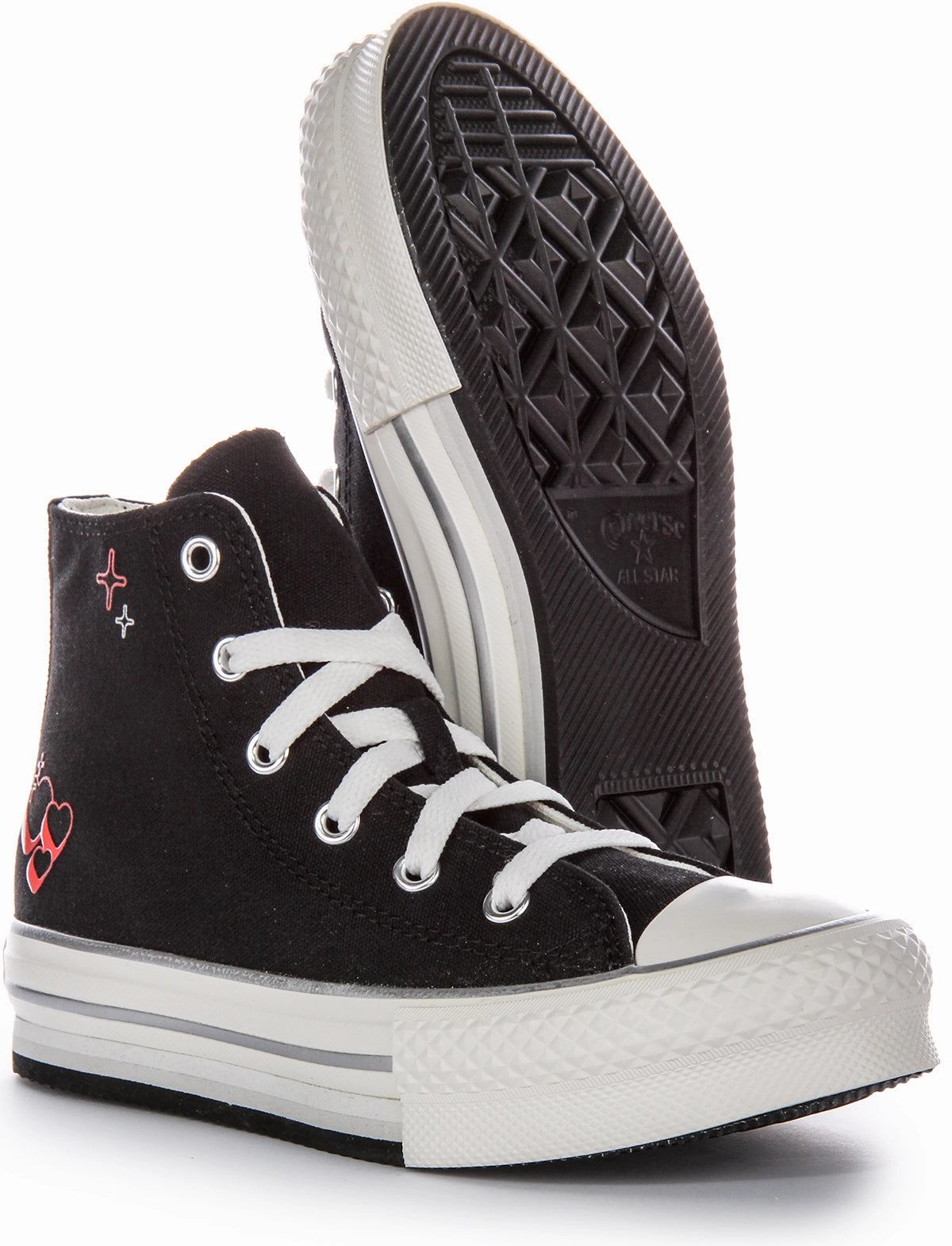 Converse All Star Kids Palftorm Y2K A09122C In Black Red For Kids Shoes Converse