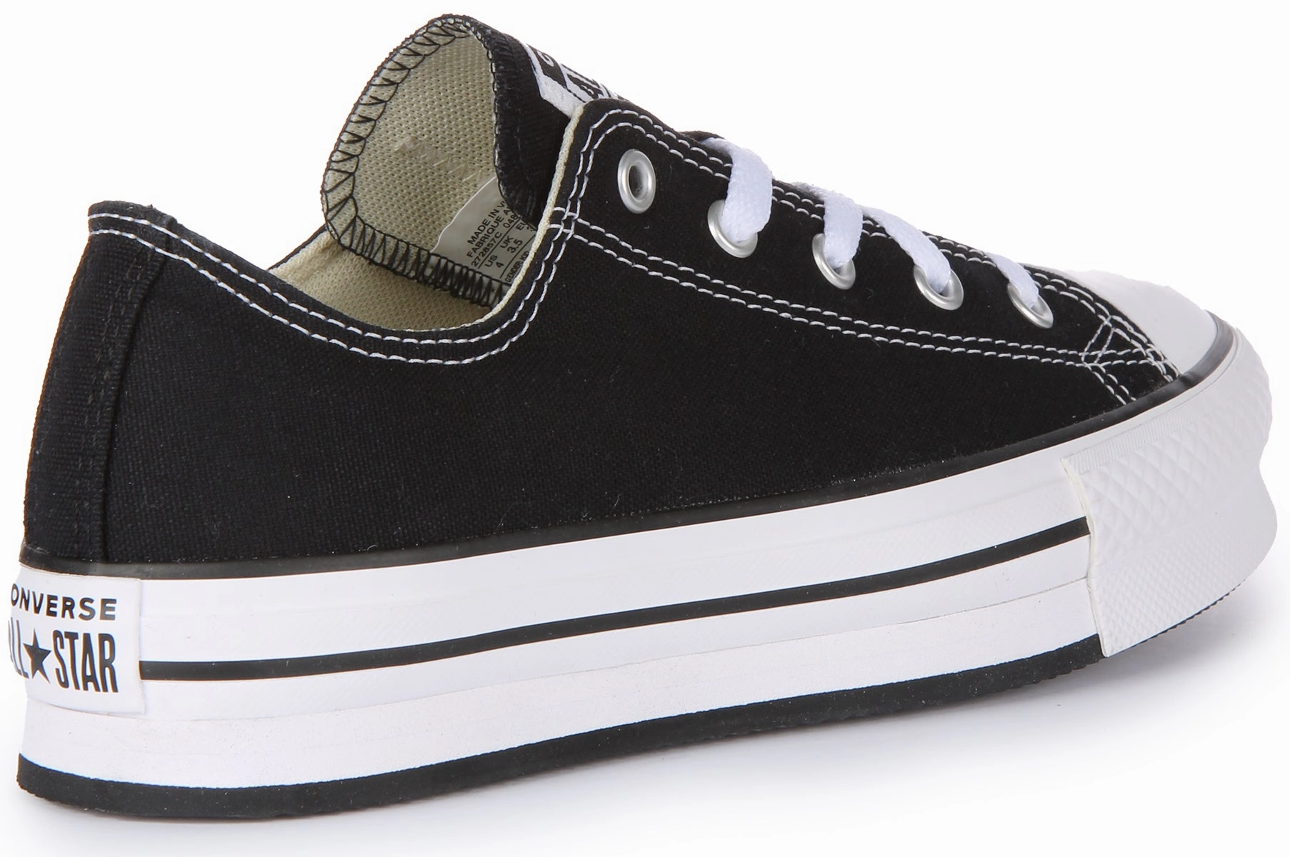Converse All Star Lift 272857C In Black White For Junior Shoes Converse