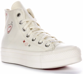 Converse All Star Lift 2K A09114C Platform In White For Women Shoes Converse