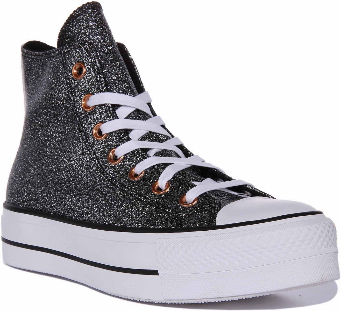 Converse All Star Lift A01301C In Black White Shoes Converse