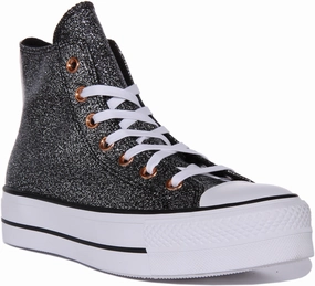 Converse All Star Lift A01301C In Black White Shoes Converse