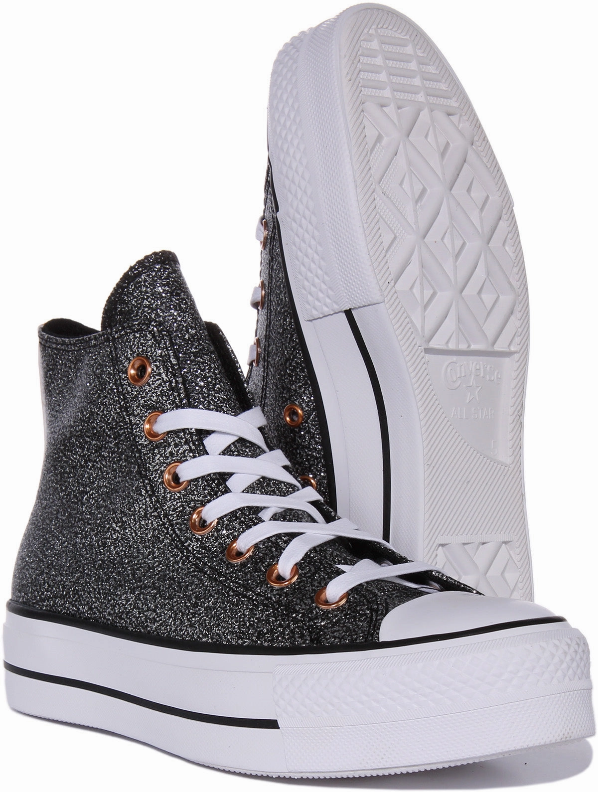 Converse All Star Lift A01301C In Black White Shoes Converse