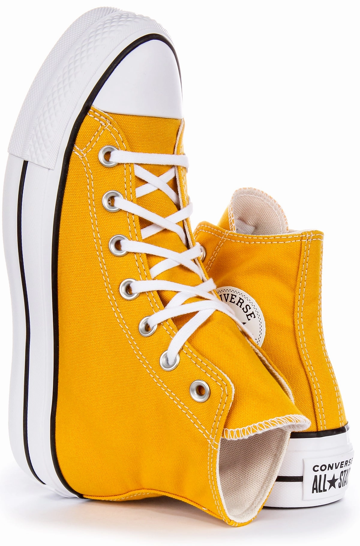 Converse All Star Lift Hi A06506C In Yellow For Women Shoes Converse