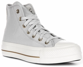 Converse All Star Lift Hi A08237C In Light Grey Shoes Converse