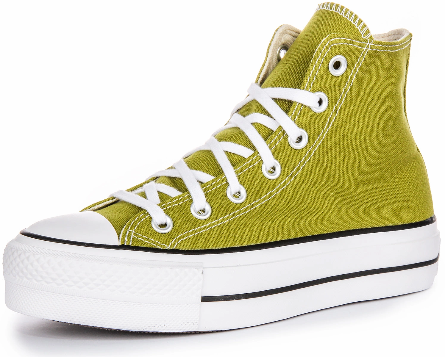 Converse All Star Lift Hi A08286C In Olive Green Shoes Converse