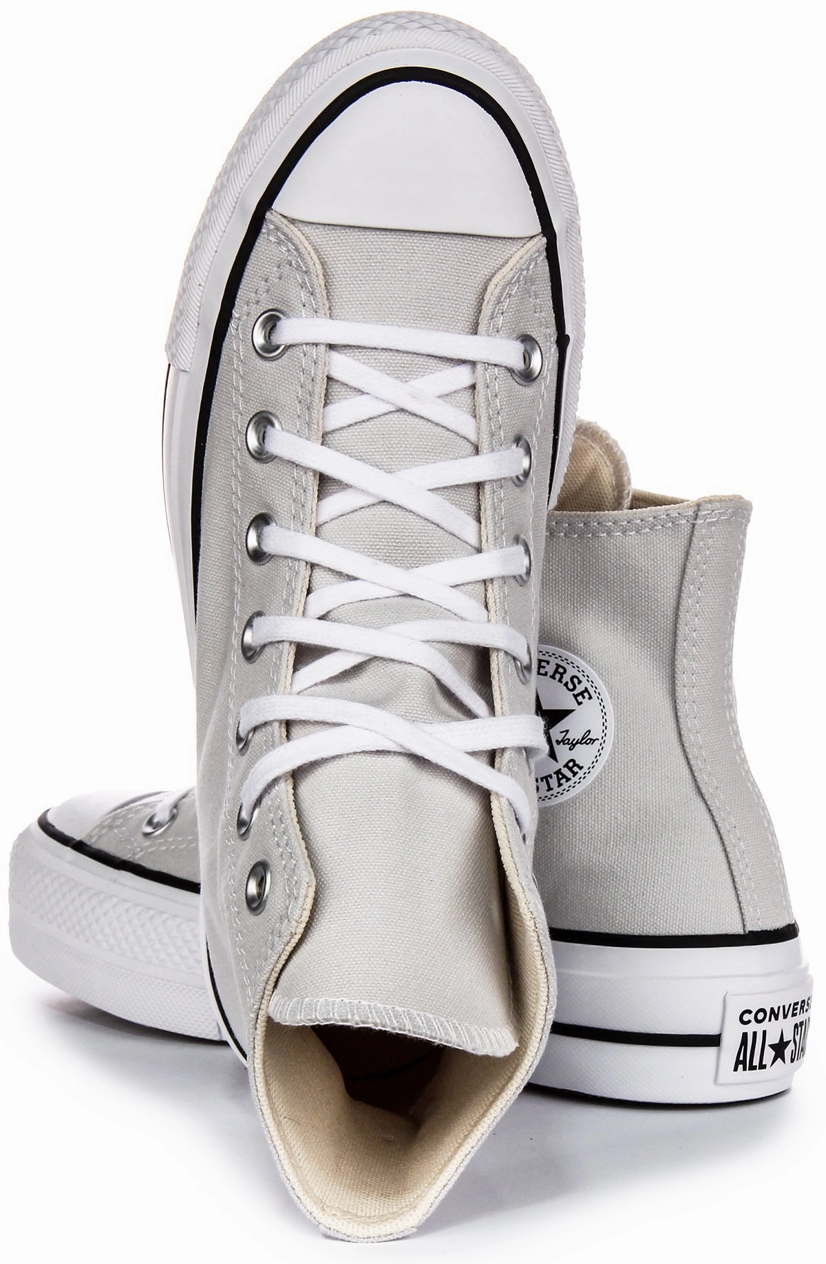 Converse All Star Lift Hi A08287C In Grey White For Women Shoes Converse