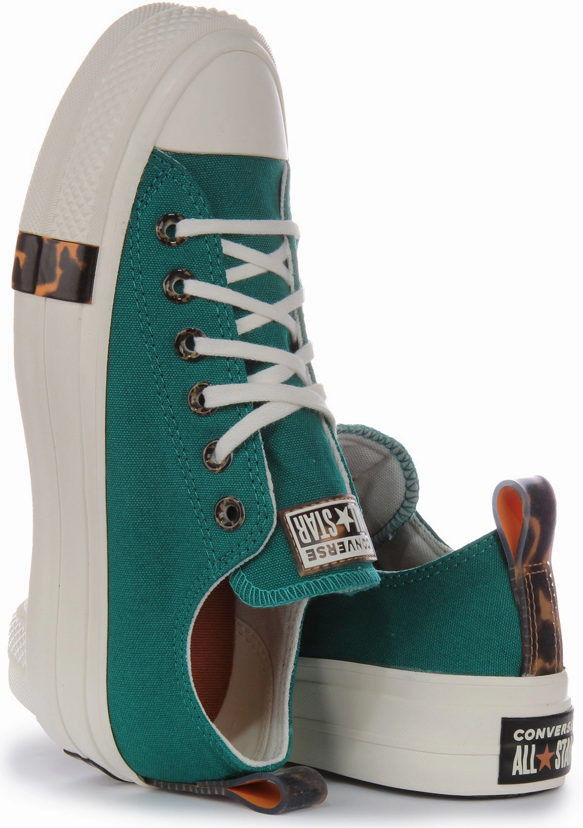 Converse All Star Lift Platform Tortoise A05288C In Teal Shoes Converse