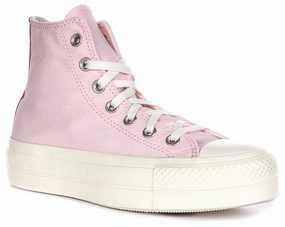 Converse All Star Lift Platform Valentine A13652C In Pink White Shoes Converse