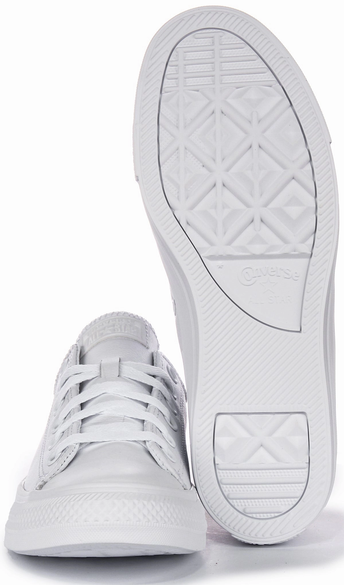 Converse All Star Low 136823C In White Leather Shoes Converse