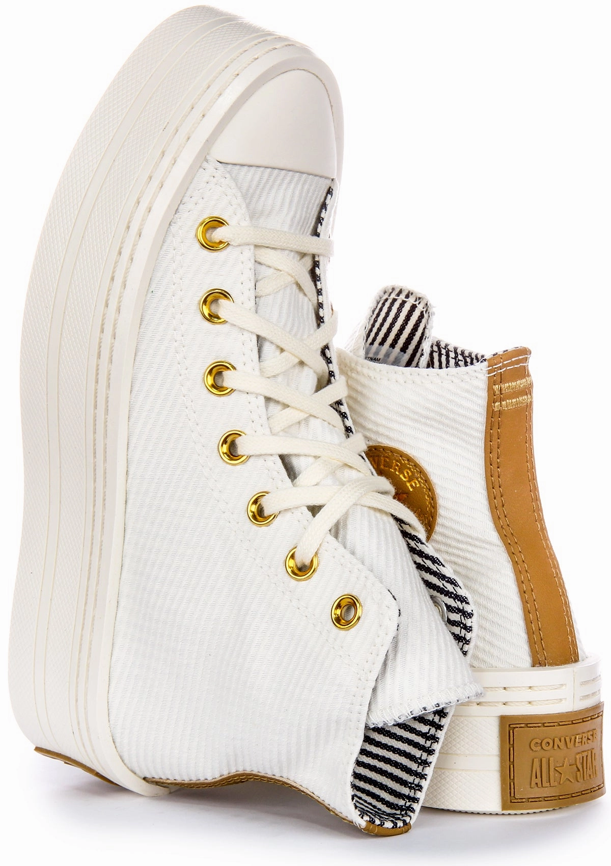Converse All Star Modern  Lift A07204C In White Gold Shoes Converse