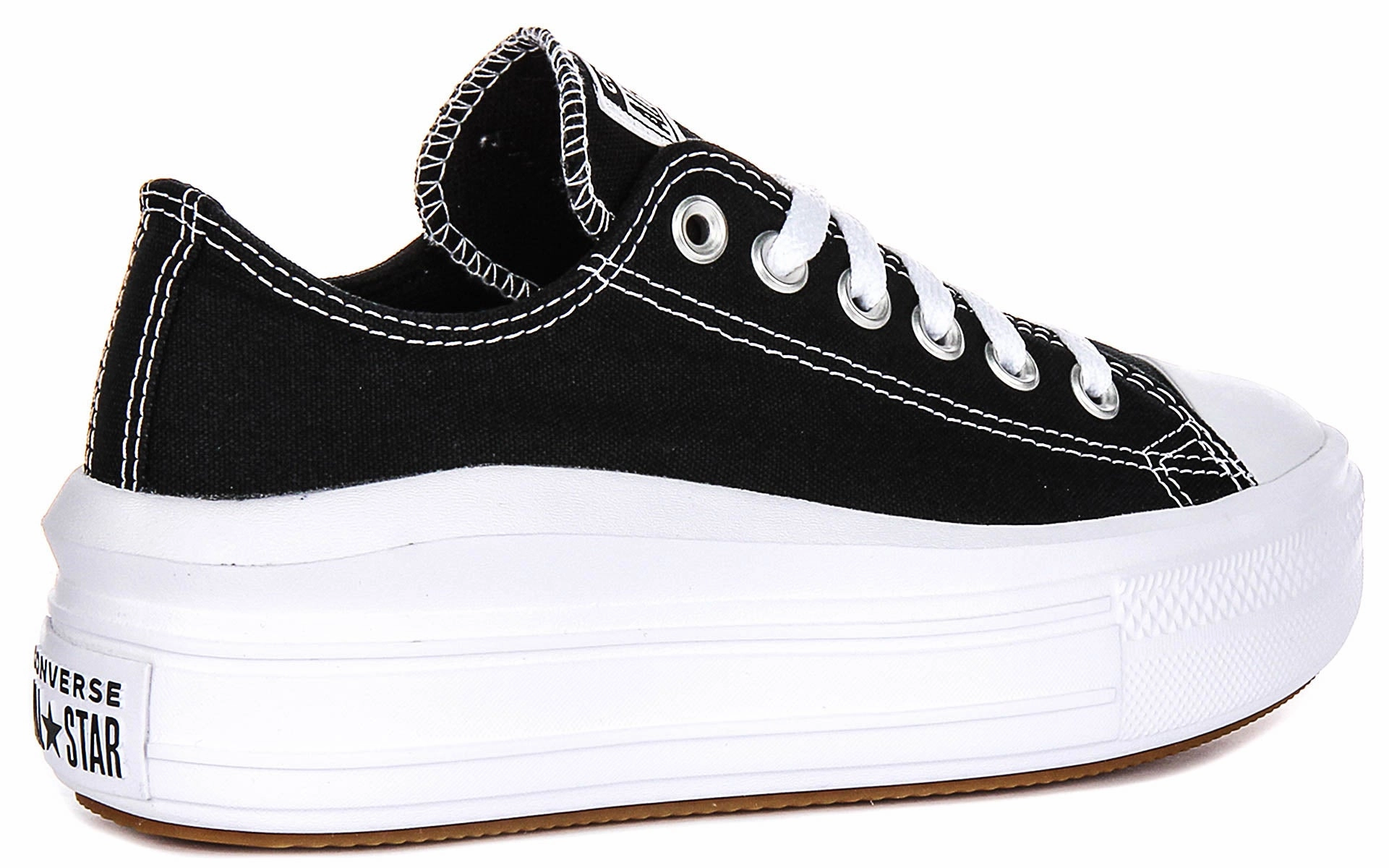 Converse All Star Move 570256C In Black White Platform Shoes Converse