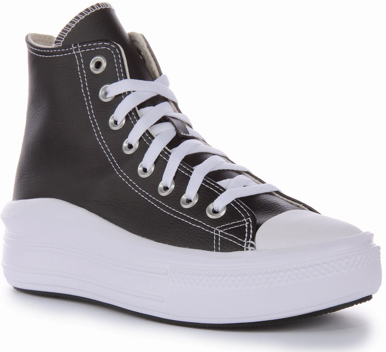 Converse All Star Move A04294C In Black White Leather Shoes Converse