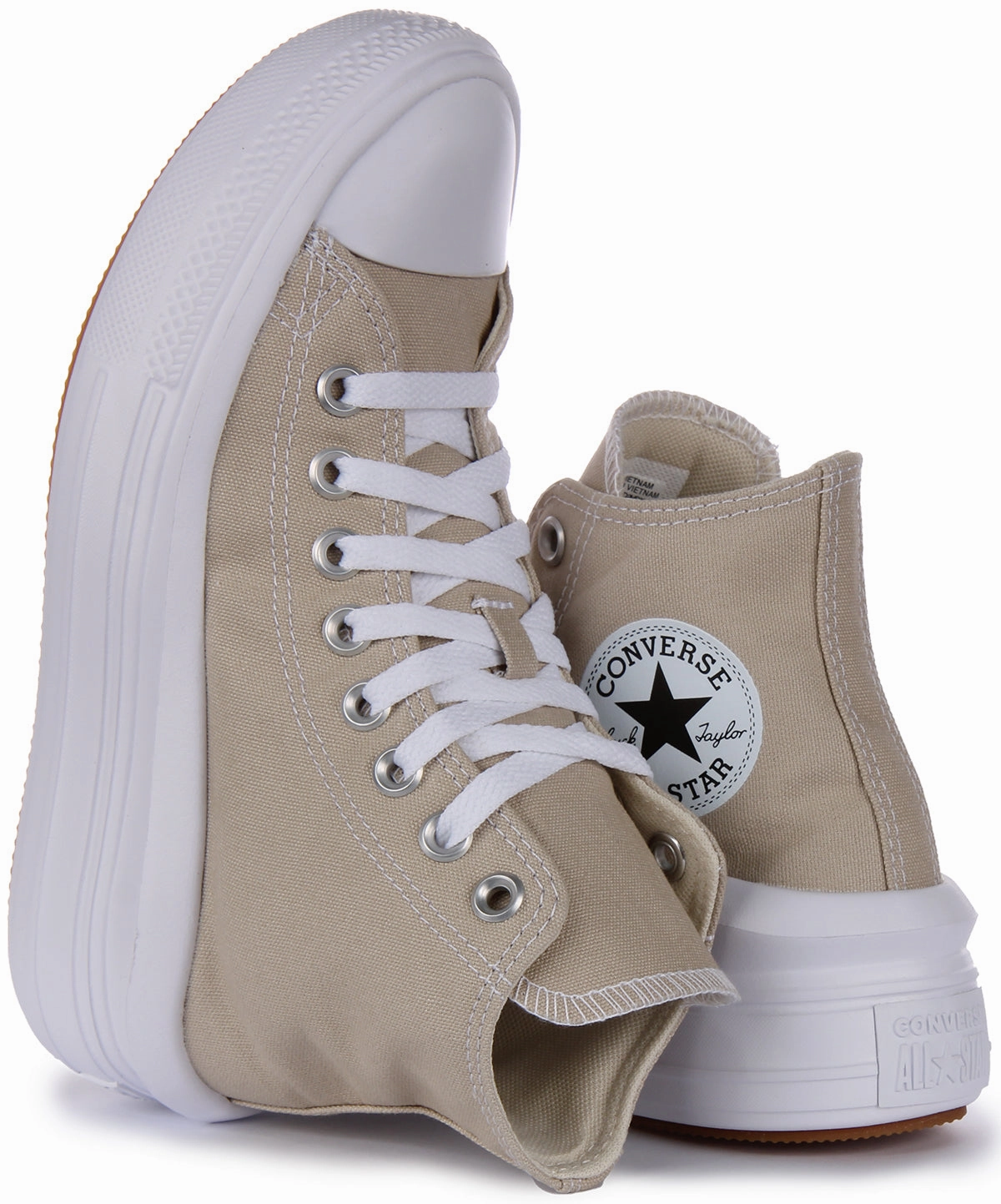 Converse All Star Move A04365C In Stone Platform Shoes Converse