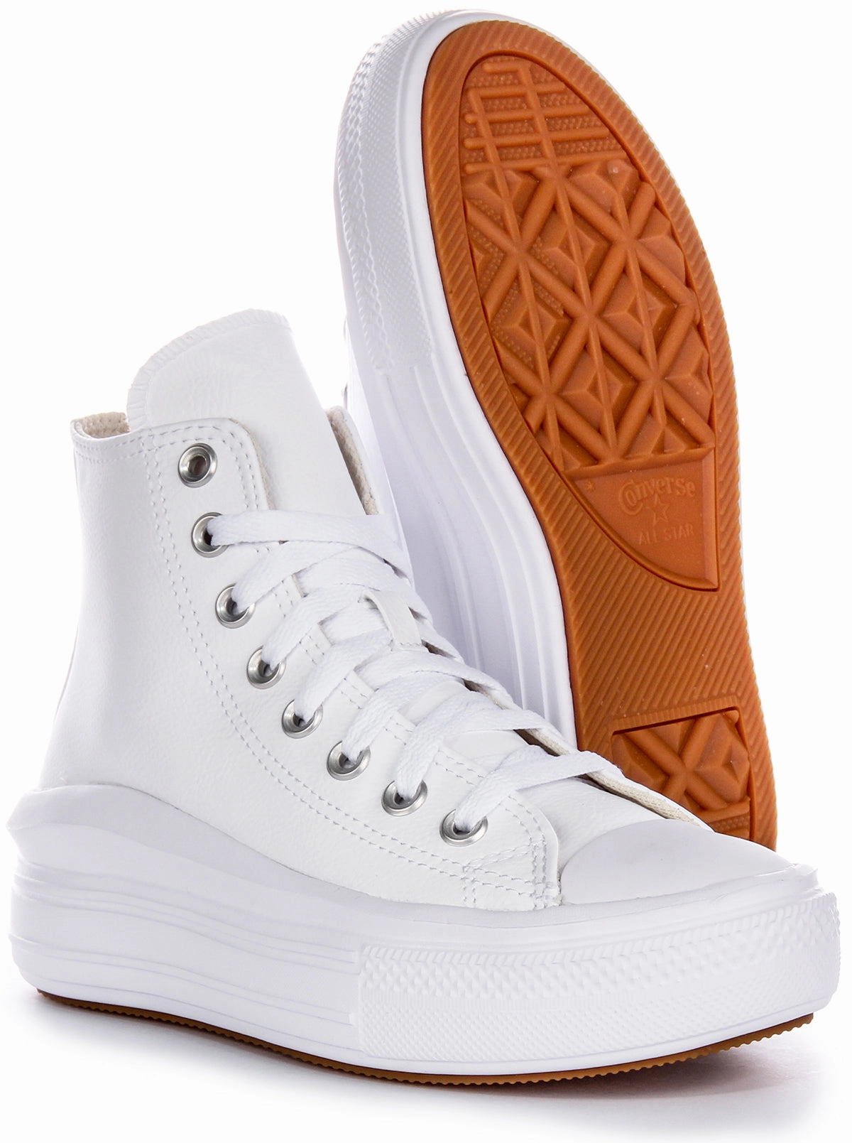 Converse All Star Move Hi A04295C In White For Women Shoes Converse