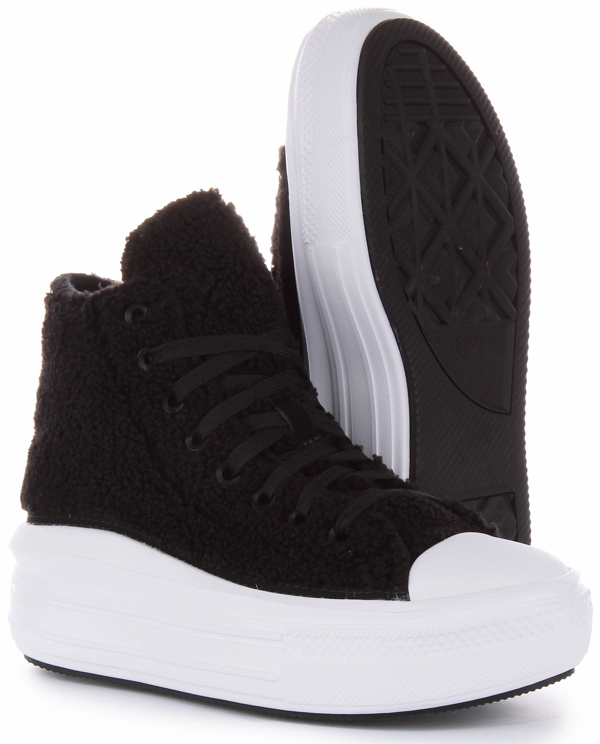 Converse All Star Move Sherpa A05518C In Black For Women Shoes Converse