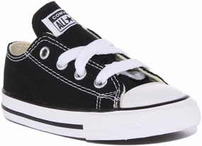 Converse All Star Ox Core Infants In Black Shoes Converse