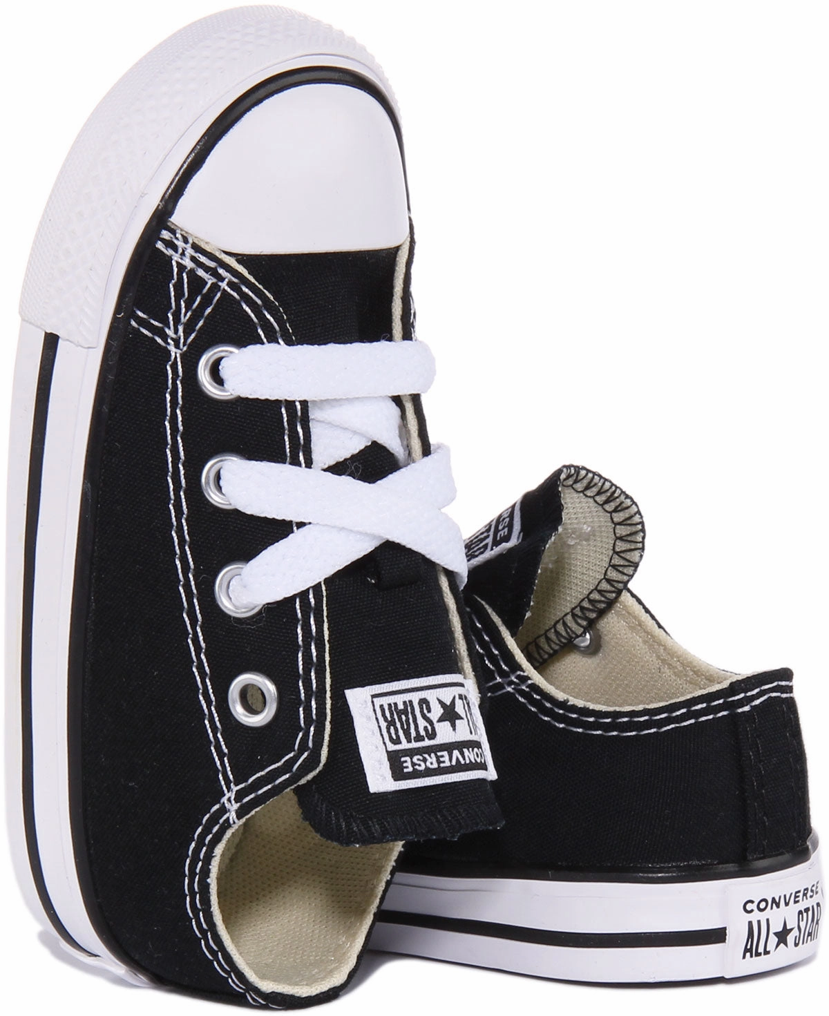 Converse All Star Ox Core Infants In Black Shoes Converse