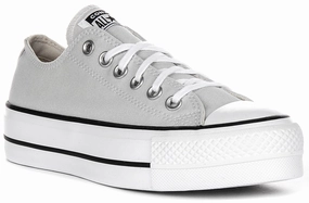 Converse All Star Ox Lift A11538C In Light Grey Shoes Converse