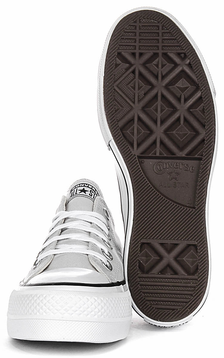 Converse All Star Ox Lift A11538C In Light Grey Shoes Converse