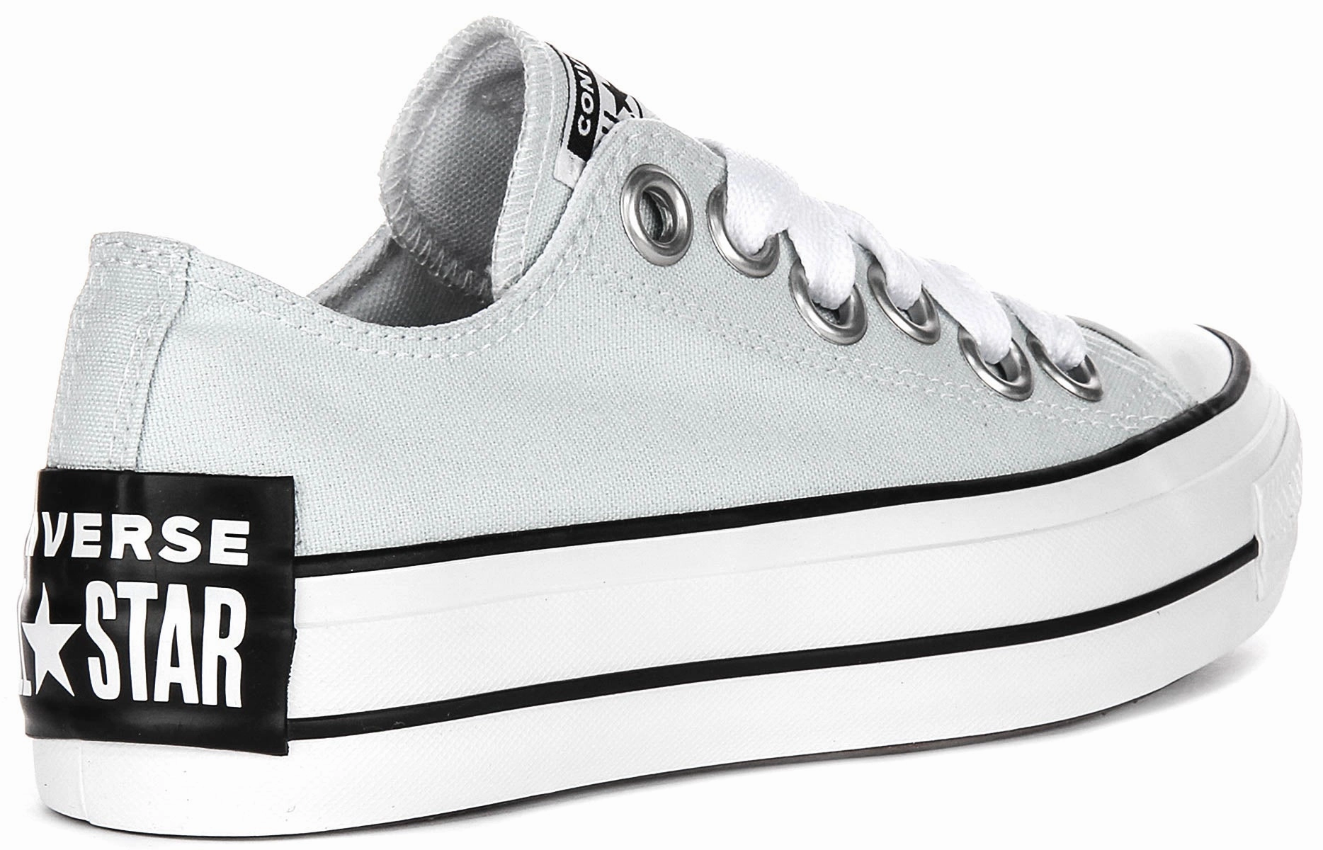Converse All Star Platform Sketch Low A10426C In Light Blue Shoes Converse