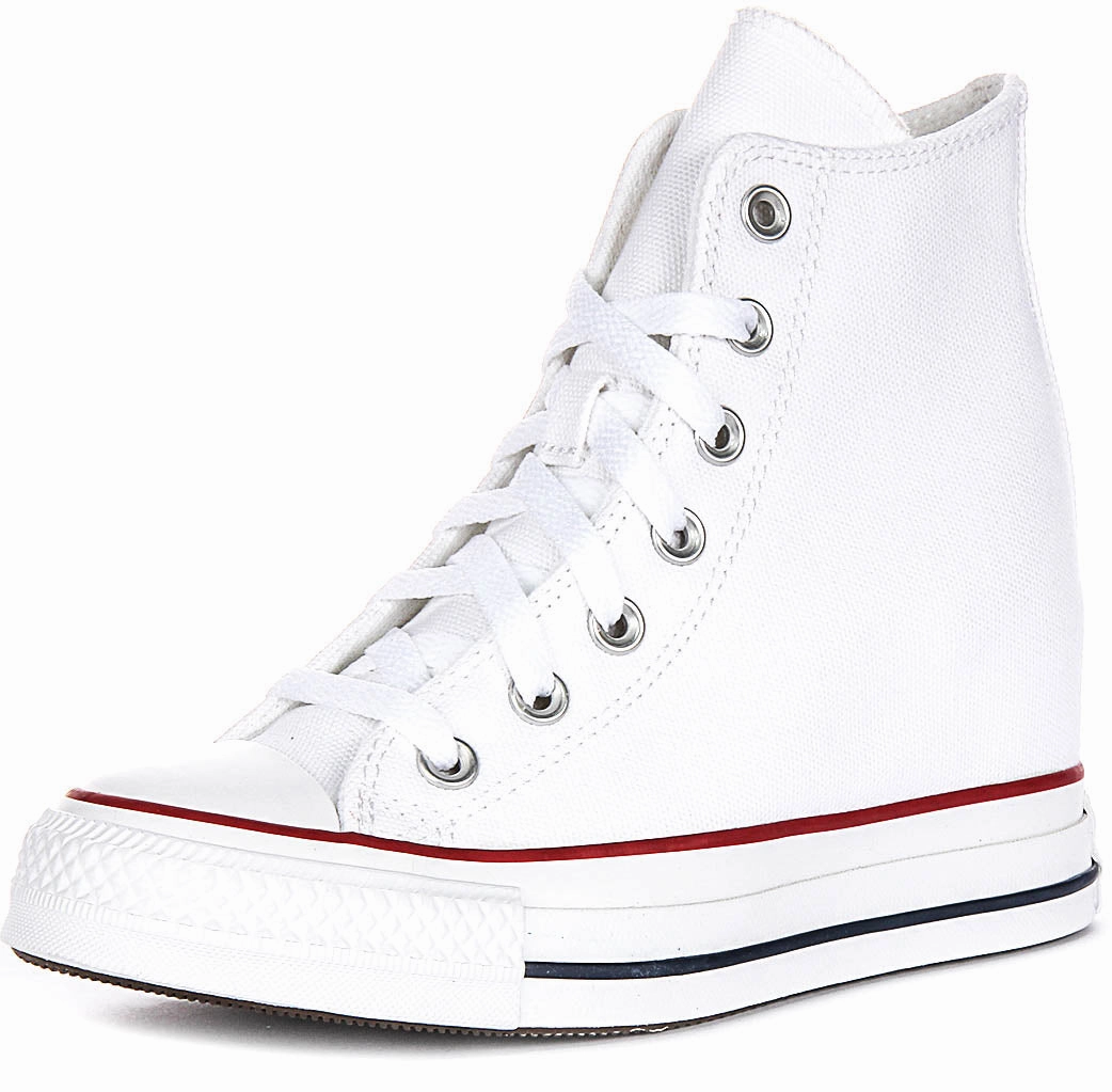 Converse All Star Wedge A11908C In White For Women Shoes Converse