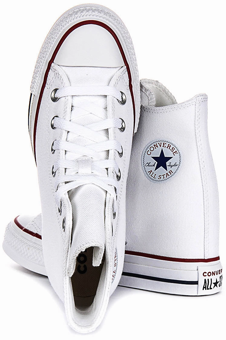 Converse All Star Wedge A11908C In White For Women Shoes Converse