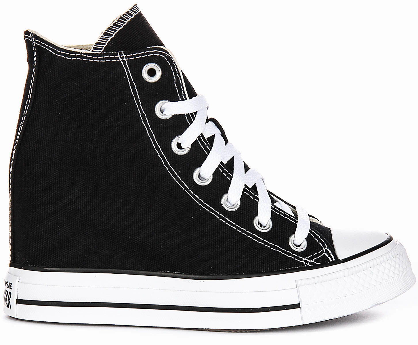 Converse All Star Wedge A11909C In Black White For Women Shoes Converse