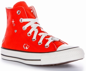 Converse All Star Y2K Heart A09117C In Red For Women Shoes Converse