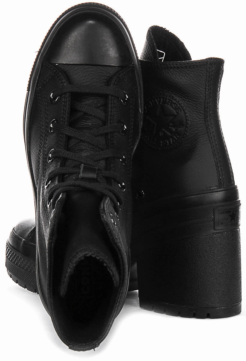 Converse Chuck 70 De Luxe A06145C In Black Leather Shoes Converse