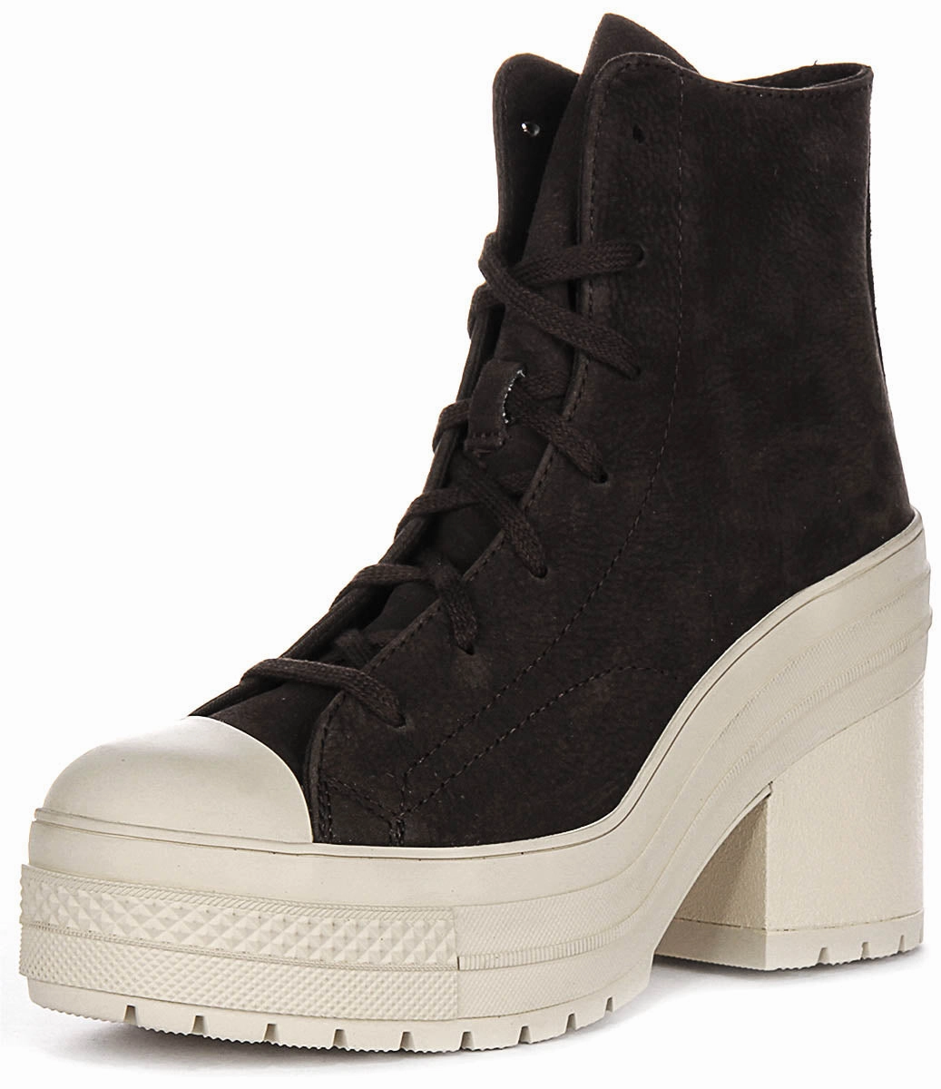 Converse Chuck 70 De Luxe Heel A11542C In Coffee Suede Shoes Converse