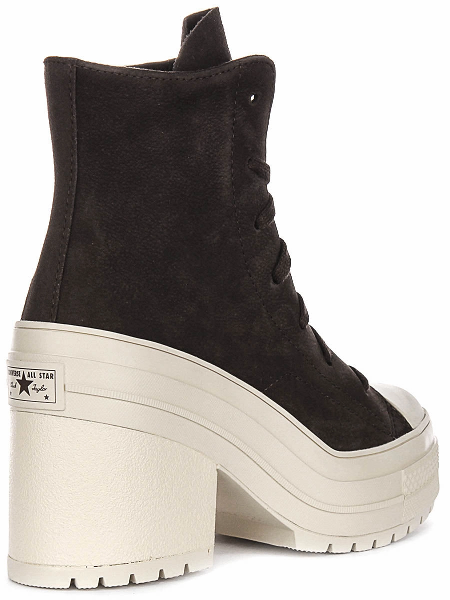 Converse Chuck 70 De Luxe Heel A11542C In Coffee Suede Shoes Converse