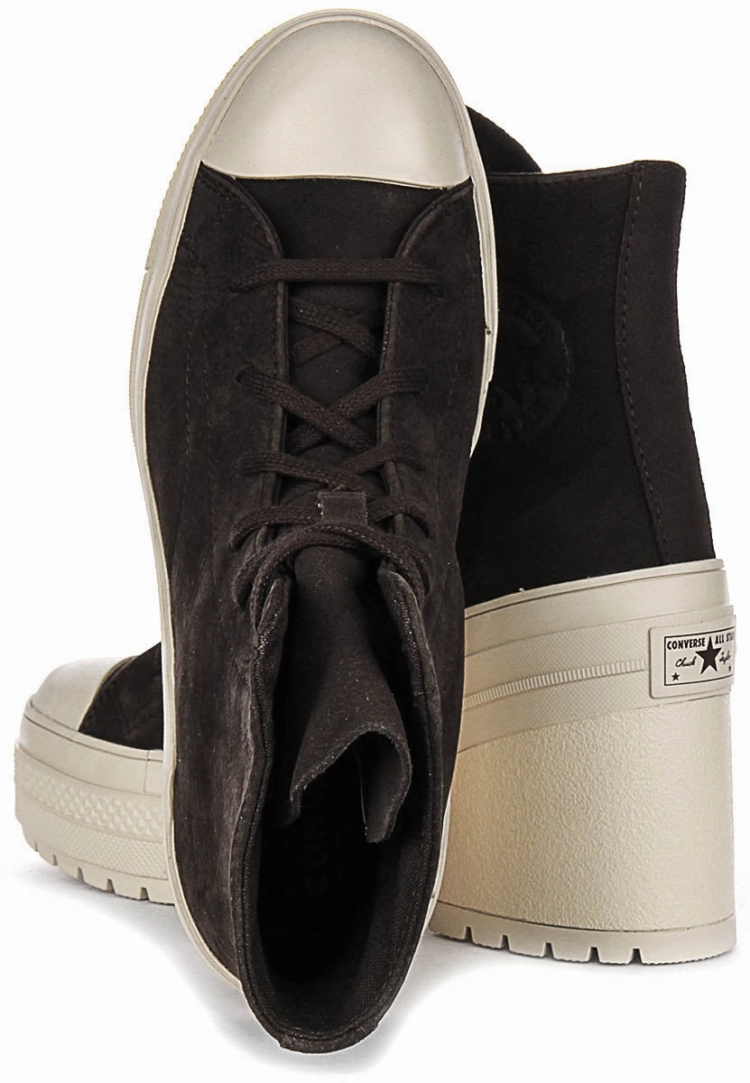 Converse Chuck 70 De Luxe Heel A11542C In Coffee Suede Shoes Converse