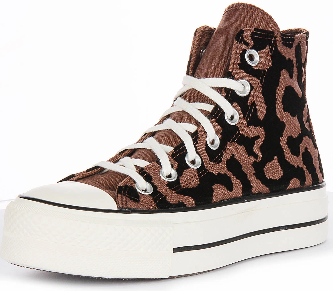 Converse Chuck 70 Leopard Remix A12351C In Brown Black Shoes Converse