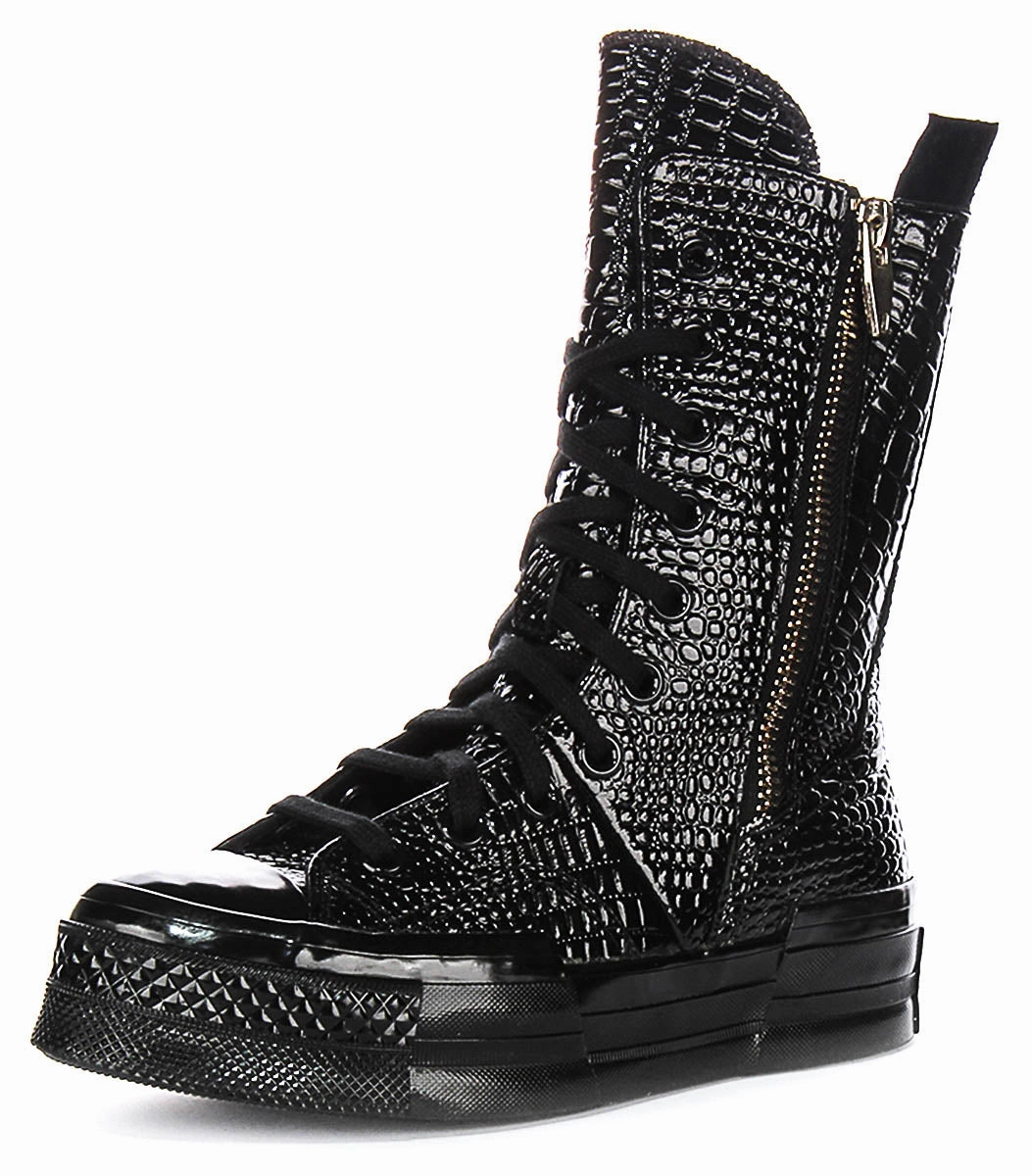 Converse Chuck 70 Plus XH A09381C In Black Croc Shoes Converse