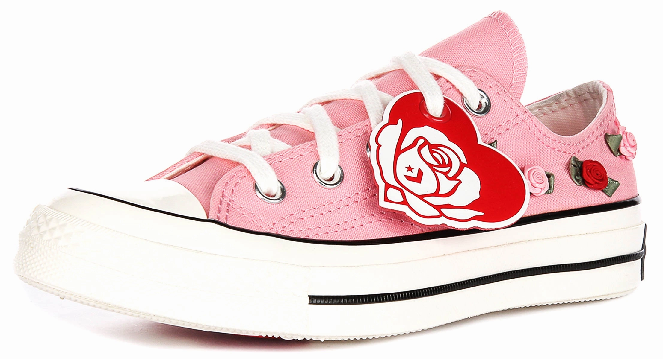 Converse Chuck 70 Valentine'S Day Roses A13649C In Pink White Shoes Converse