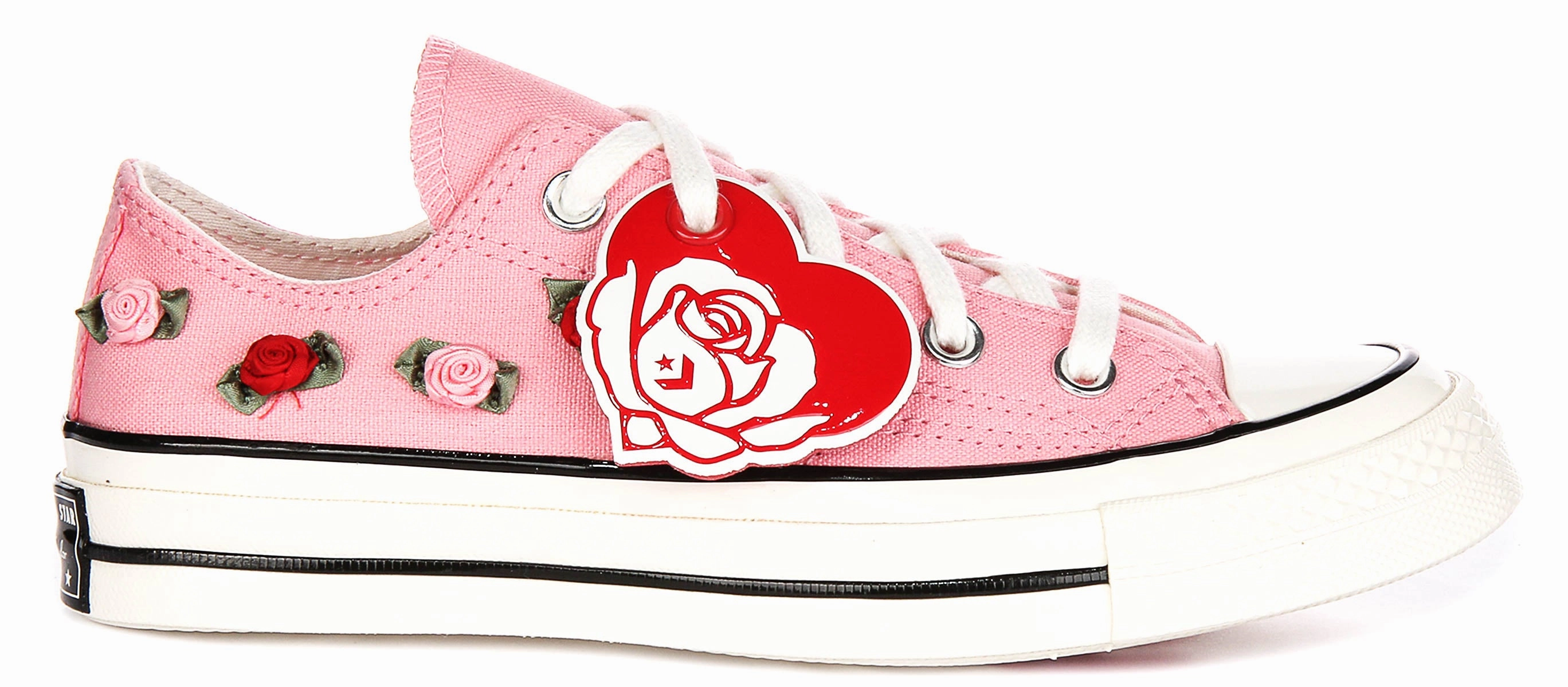 Converse Chuck 70 Valentine'S Day Roses A13649C In Pink White Shoes Converse