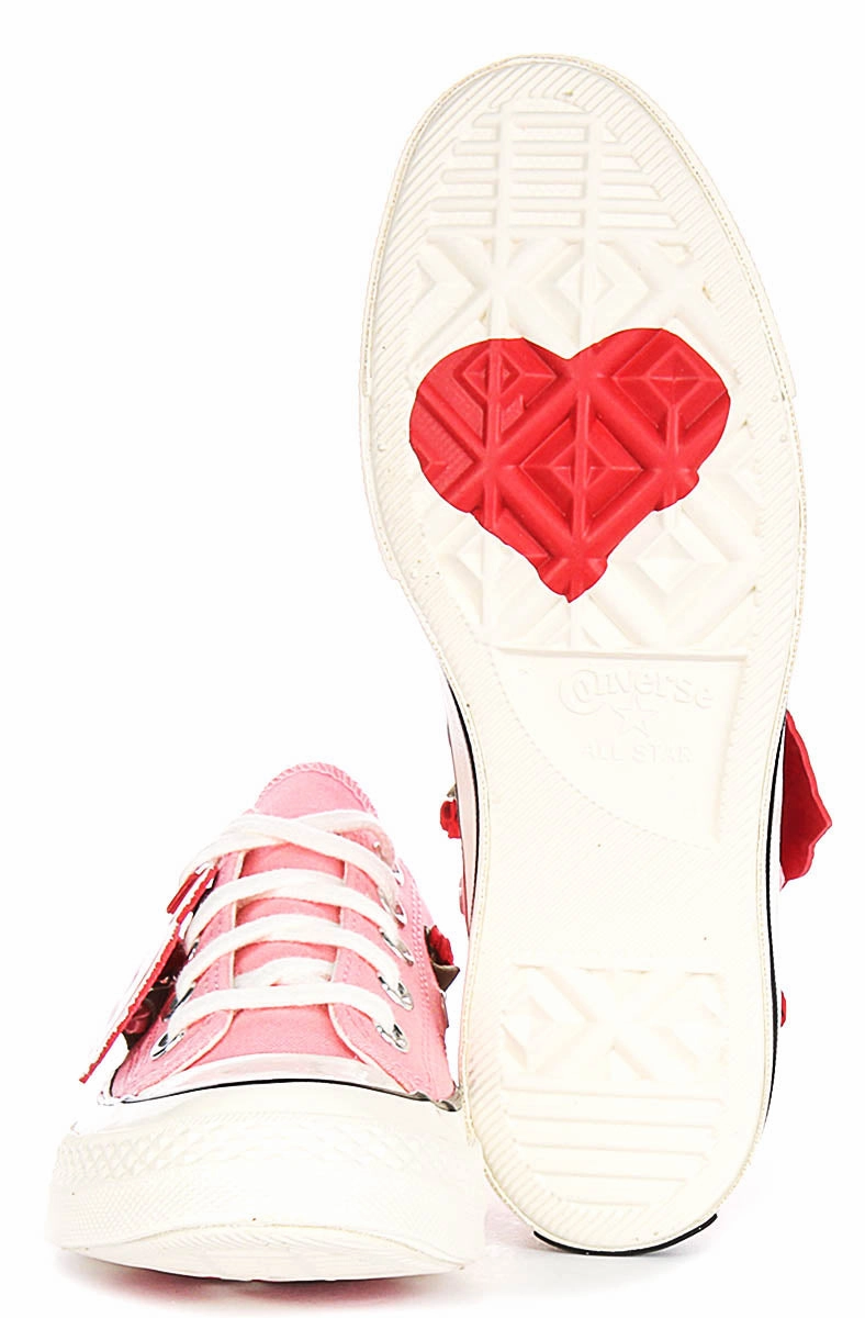 Converse Chuck 70 Valentine'S Day Roses A13649C In Pink White Shoes Converse